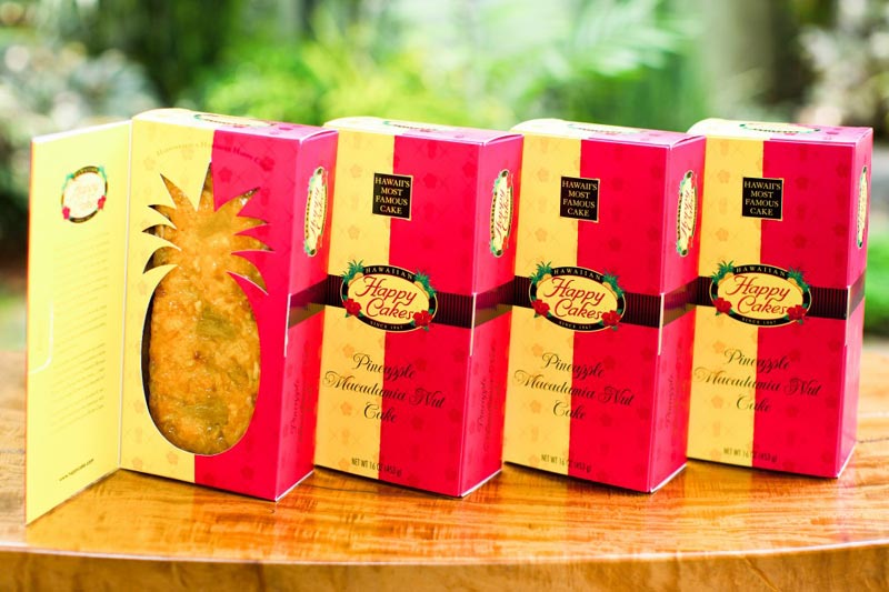 Two-pack of 16oz Original Pineapple Macadamia Nut Happy Cakes